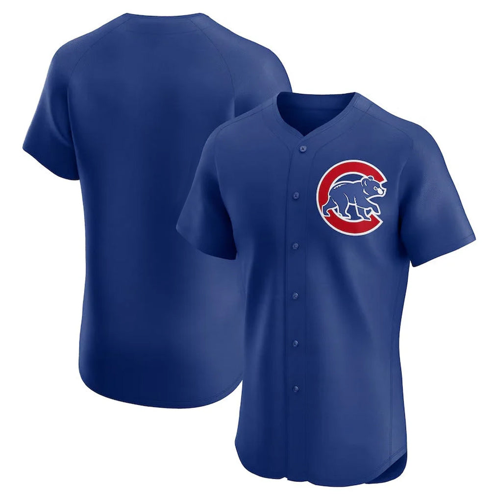 Davalo C.Cubs Royal Limited Elite Home Game Blank Player Stitched Jerseys
