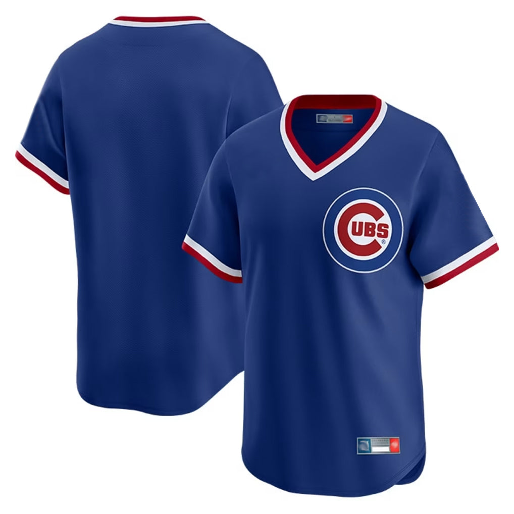 Davalo C.Cubs Royal T-shirt Cooperstown Collection Limited Blank Player Stitched Jerseys
