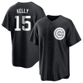 Davalo C.Cubs #15 Carson Kelly Player Black Game Stitched Jerseys