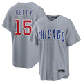 Davalo C.Cubs #15 Carson Kelly Player Gray Home Game Stitched Jerseys
