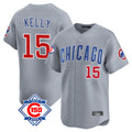 Davalo C.Cubs #15 Carson Kelly Player Gray Road 150th Anniversary Limited Home Stitched Jerseys