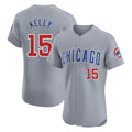 Davalo C.Cubs #15 Carson Kelly Player Gray Road Limited Elite Home Stitched Jerseys