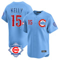 Davalo C.Cubs #15 Carson Kelly Player Light Blue 150th Anniversary Limited Home Stitched Jerseys