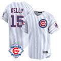 Davalo C.Cubs #15 Carson Kelly Player White 150th Anniversary Limited Home Game Stitched Jerseys
