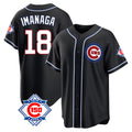 Davalo C.Cubs #18 Shota Imanaga Player Black Fashion Out 150th Anniversary Game Stitched Jerseys