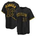 Davalo C.Cubs #18 Shota Imanaga Player Black Snake Skin City Game Stitched Jerseys