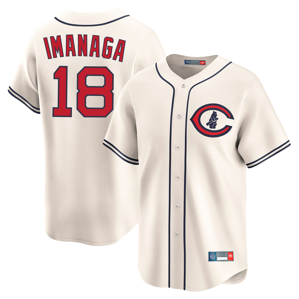 Davalo C.Cubs #18 Shota Imanaga Player Cream Field of Dreams Limited Home Game Stitched Jerseys