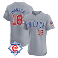 Davalo C.Cubs #18 Shota Imanaga Player Gray Road 150th Anniversary Limited Elite Home Stitched Jerseys
