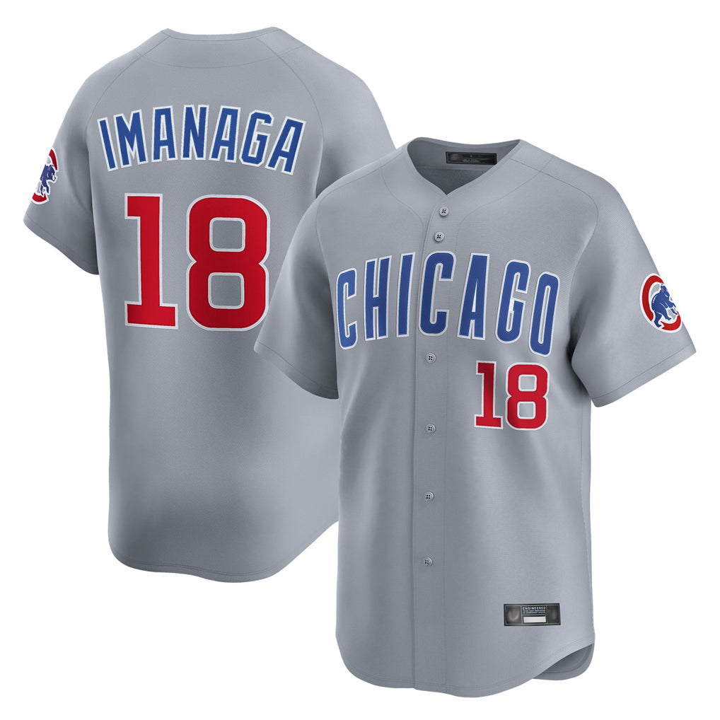 Davalo C.Cubs #18 Shota Imanaga Player Gray Road Limited Home Stitched Jerseys