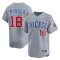 Davalo C.Cubs #18 Shota Imanaga Player Gray Road Limited Home Stitched Jerseys