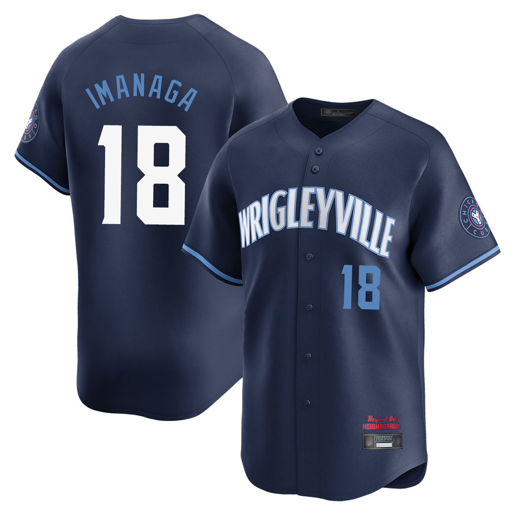 Davalo C.Cubs #18 Shota Imanaga Player Navy City Connect Limited Home Stitched Jerseys