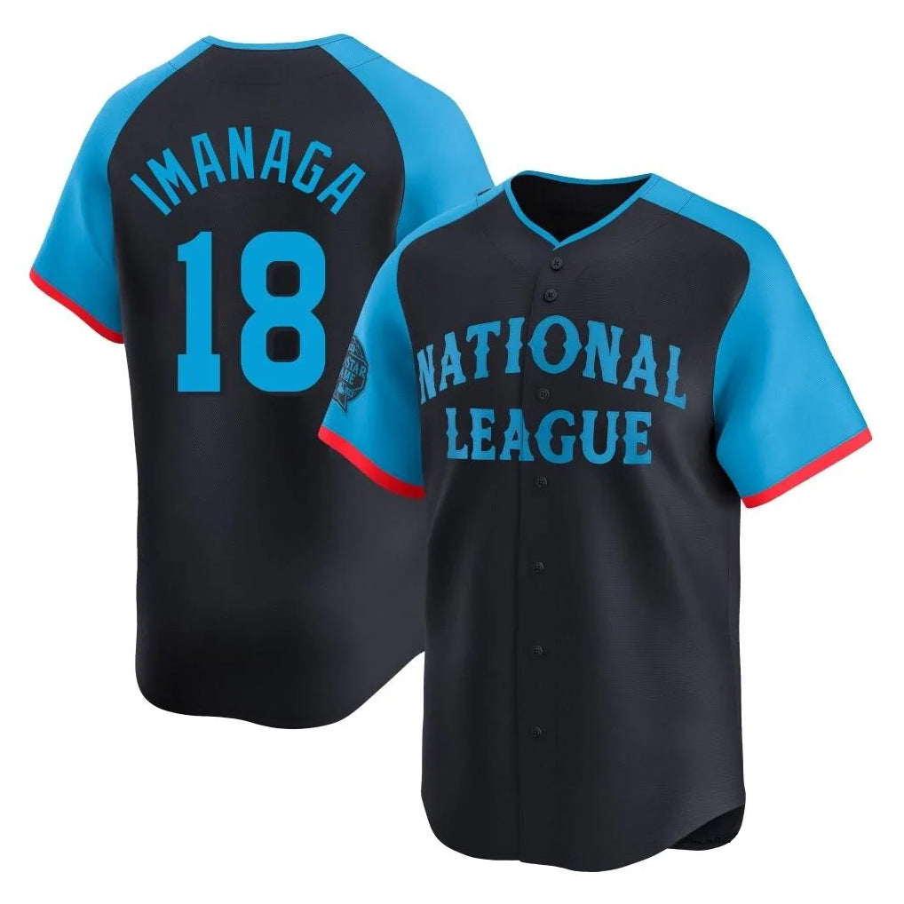 Davalo C.Cubs #18 Shota Imanaga Player Navy National League All-Star Limited Home Stitched Jerseys