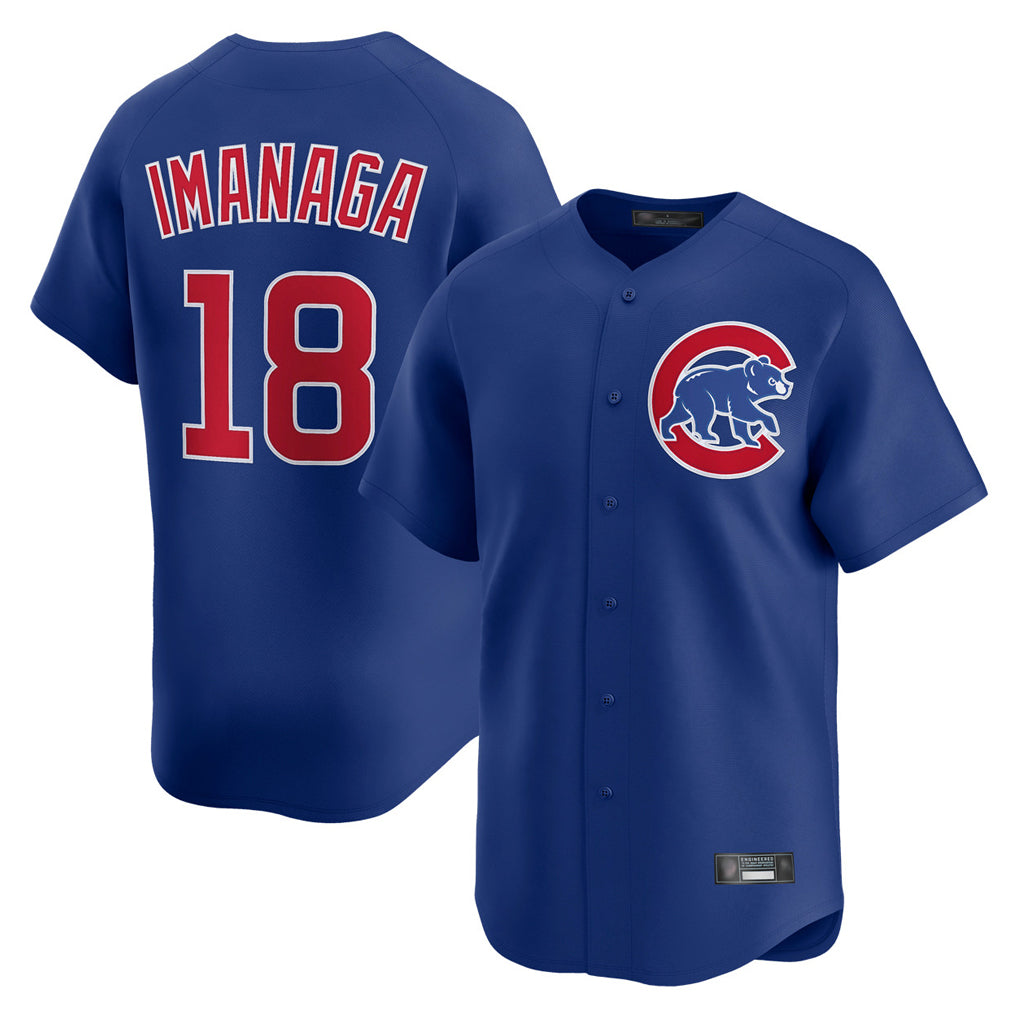 Davalo C.Cubs #18 Shota Imanaga Player Royal Limited Home Stitched Jerseys