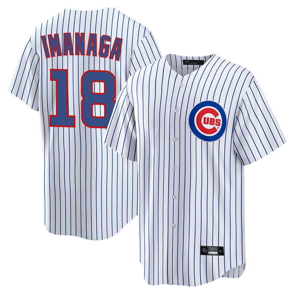 Davalo C.Cubs #18 Shota Imanaga Player White Game Home Stitched Jerseys