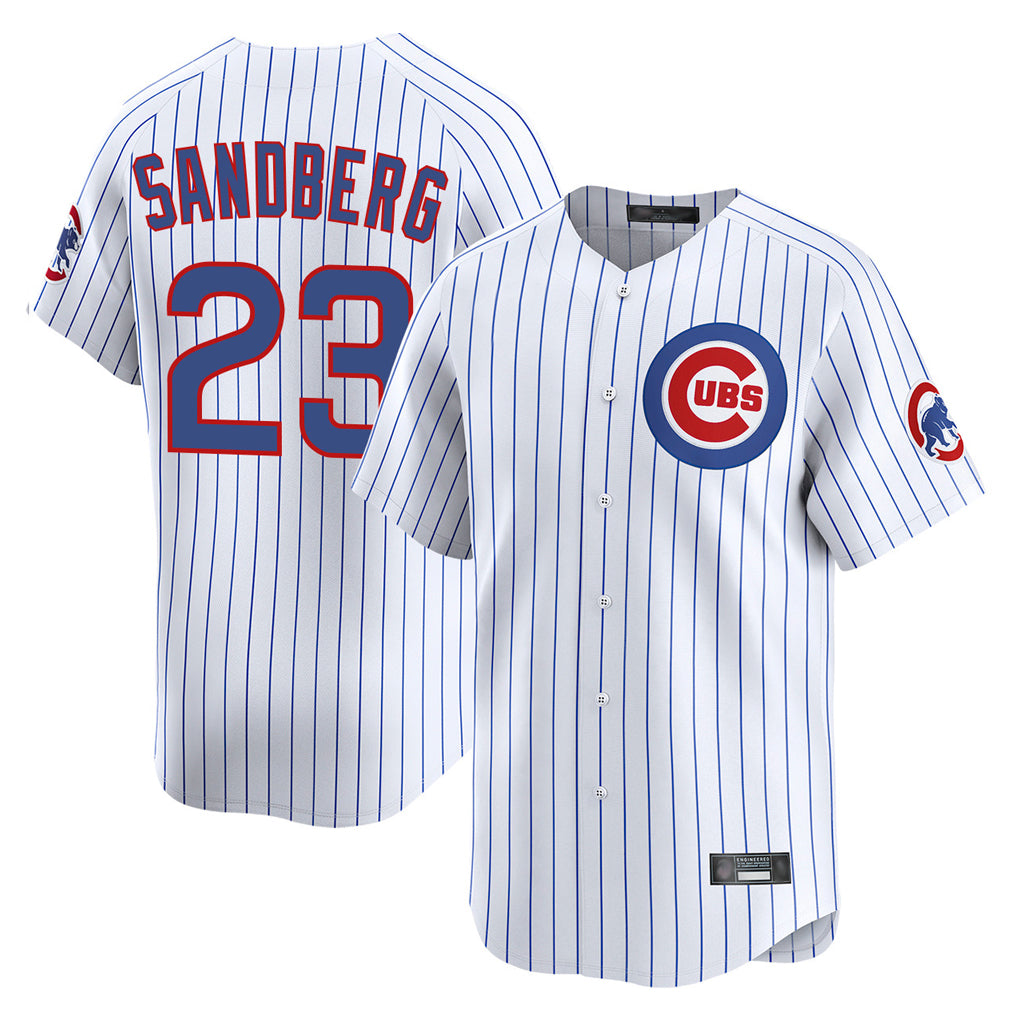 Davalo C.Cubs #23 Ryne Sandberg Player White Limited Home Game Stitched Jerseys
