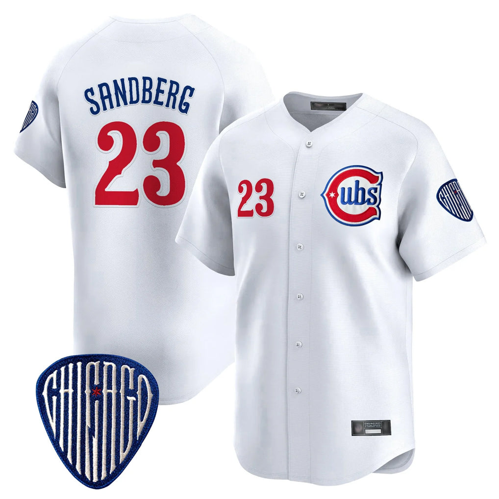 Davalo C.Cubs #23 Ryne Sandberg Player White Vapor Premier Limited Home Stitched Jerseys