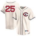 Davalo C.Cubs #25 Mois¡§|s Ballesteros Player Cream Field of Dreams Limited Home Game Stitched Jerseys