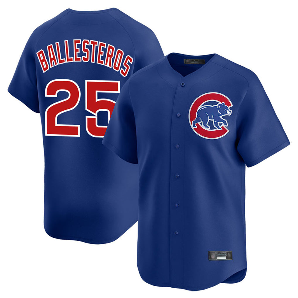 Davalo C.Cubs #25 Mois¡§|s Ballesteros Player Royal Limited Home Stitched Jerseys