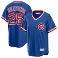 Davalo C.Cubs #25 Mois¡§|s Ballesteros Player Royal T-shirt Cooperstown Collection Limited Stitched Jerseys