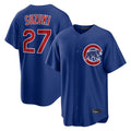 Davalo C.Cubs #27 Seiya Suzuki Player Royal Home Game Stitched Jerseys