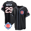 Davalo C.Cubs #29 Michael Busch Player Black Fashion Out Game Stitched Jerseys