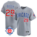 Davalo C.Cubs #29 Michael Busch Player Gray Road 150th Anniversary Limited Home Stitched Jerseys