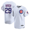 Davalo C.Cubs #29 Michael Busch Player White Limited Home Game Stitched Jerseys