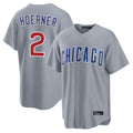 Davalo C.Cubs #2 Nico Hoerner Player Gray Home Game Stitched Jerseys