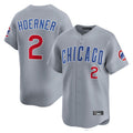 Davalo C.Cubs #2 Nico Hoerner Player Gray Road Limited Home Stitched Jerseys
