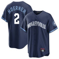 Davalo C.Cubs #2 Nico Hoerner Player Navy City Connect Home Game Stitched Jerseys