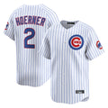 Davalo C.Cubs #2 Nico Hoerner Player White Limited Home Game Stitched Jerseys