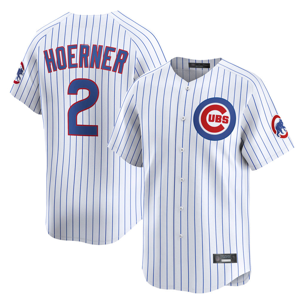 Davalo C.Cubs #2 Nico Hoerner Player White Limited Home Game Stitched Jerseys
