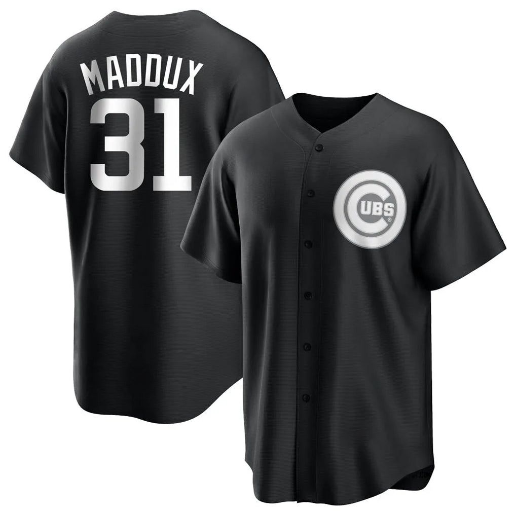 Davalo C.Cubs #31 Greg Maddux Player Black Game Stitched Jerseys