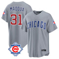 Davalo C.Cubs #31 Greg Maddux Player Gray 150th Anniversary Home Game Stitched Jerseys