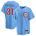 Davalo C.Cubs #31 Greg Maddux Player Light Blue Home Game Stitched Jerseys
