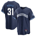 Davalo C.Cubs #31 Greg Maddux Player Navy City Connect Home Game Stitched Jerseys