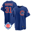 Davalo C.Cubs #31 Greg Maddux Player Royal 150th Anniversary Home Game Stitched Jerseys