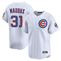 Davalo C.Cubs #31 Greg Maddux Player White Limited Home Game Stitched Jerseys