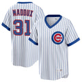 Davalo C.Cubs #31 Greg Maddux Player White T-shirt Cooperstown Collection Limited Stitched Jerseys
