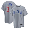 Davalo C.Cubs #3 Alex Bregman Gray Home Game Stitched Jerseys