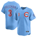 Davalo C.Cubs #3 Alex Bregman Light Blue Limited Home Stitched Jerseys