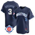 Davalo C.Cubs #3 Alex Bregman Navy City Connect 150th Anniversary Limited Home Stitched Jerseys