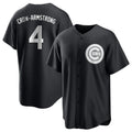 Davalo C.Cubs #4 Pete Crow-Armstrong Player Black Game Stitched Jerseys