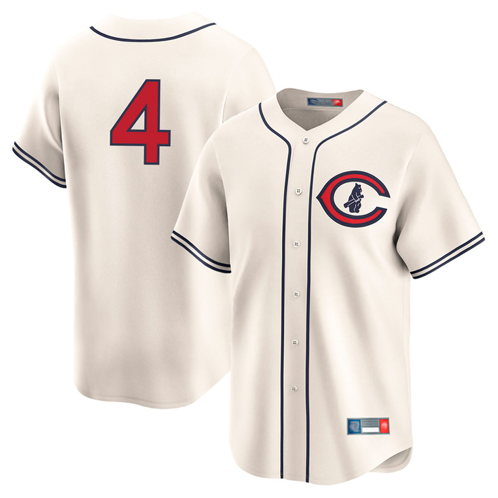 Davalo C.Cubs #4 Pete Crow-Armstrong Player Cream Field of Dreams Limited Home Game Stitched Jerseys