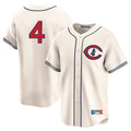 Davalo C.Cubs #4 Pete Crow-Armstrong Player Cream Field of Dreams Limited Home Game Stitched Jerseys
