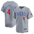 Davalo C.Cubs #4 Pete Crow-Armstrong Player Gray Road Limited Home Stitched Jerseys