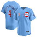 Davalo C.Cubs #4 Pete Crow-Armstrong Player Light Blue Limited Home Stitched Jerseys
