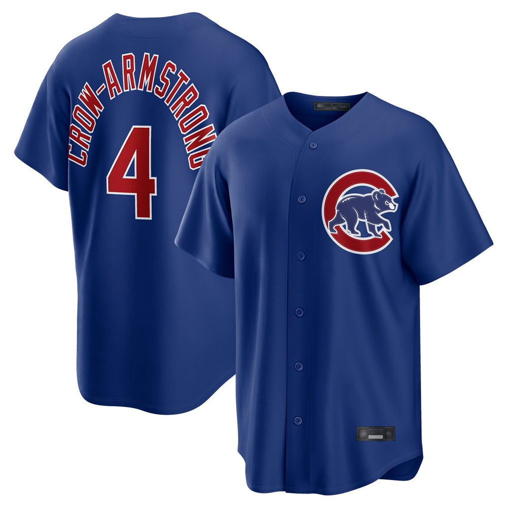 Davalo C.Cubs #4 Pete Crow-Armstrong Player Royal Home Game Stitched Jerseys