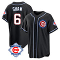 Davalo C.Cubs #6 Matt Shaw Player Black Fashion Out 150th Anniversary Game Stitched Jerseys
