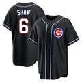 Davalo C.Cubs #6 Matt Shaw Player Black Fashion Out Game Stitched Jerseys